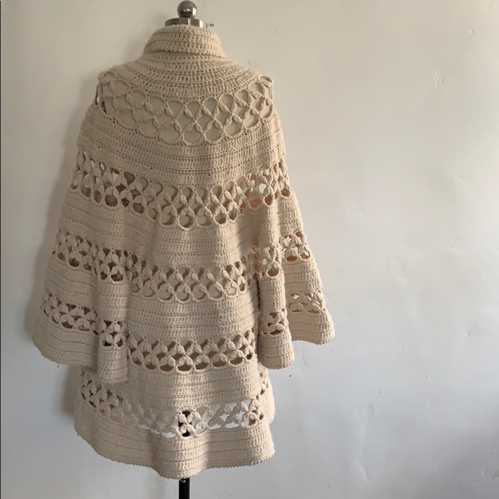 VTG 60’s 70’s Knitted shawl cardigan - Picture 5 of 5